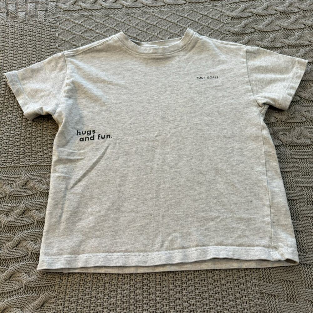 Zara Gray Short Sleeved Inspo Sweatshirt ~ 6